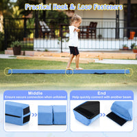 2.1M Folding Balance Beam with Carry Handle and Foam Padding