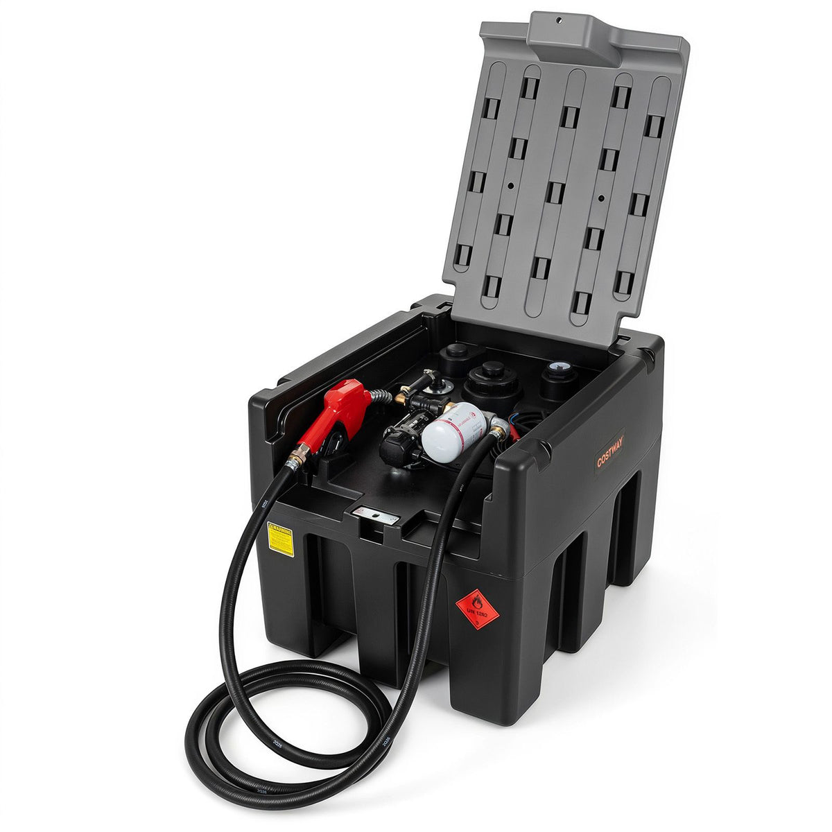 200 L Capacity Portable Diesel Tank 50 L/Min with 12V Electric Transfer Pump
