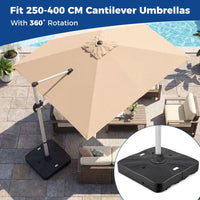 210 KG Outdoor Cantilever Umbrella Base with Wheels