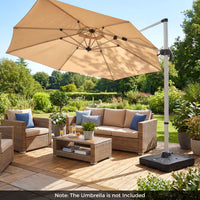 210 KG Outdoor Cantilever Umbrella Base with Wheels