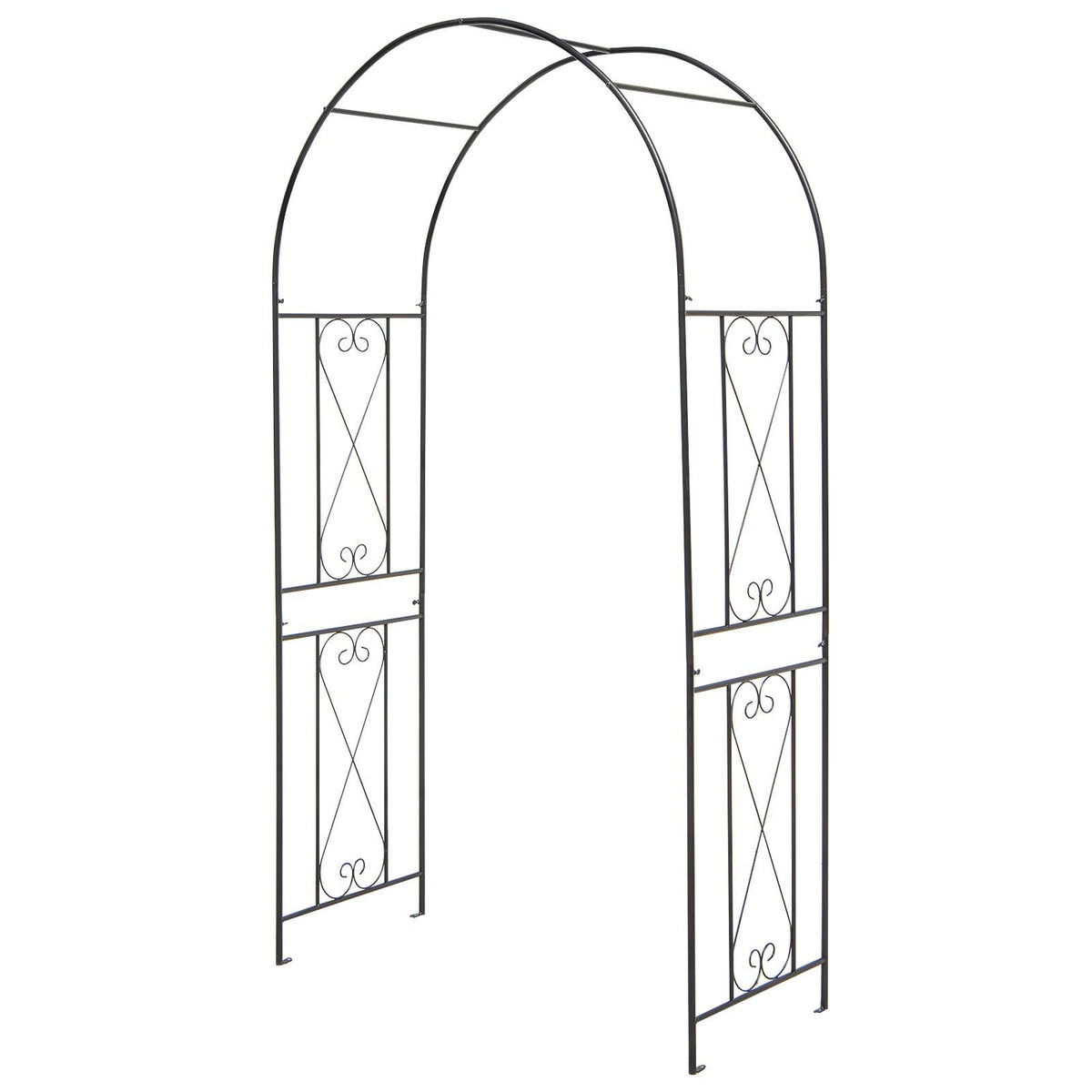 220CM Garden Arch Arbor Trellis for Climbing Plants Roses Vines
