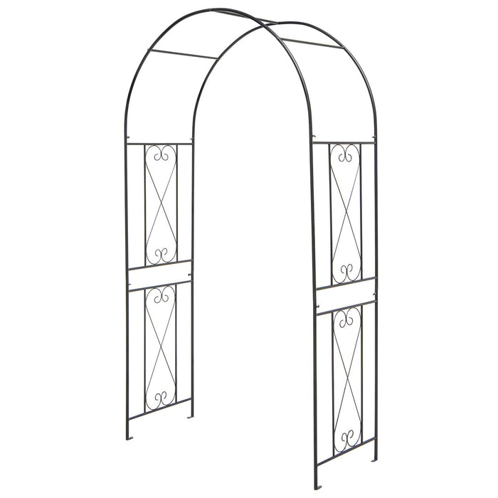 220CM Garden Arch Arbor Trellis for Climbing Plants Roses Vines
