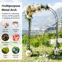 220CM Garden Arch Arbor Trellis for Climbing Plants Roses Vines