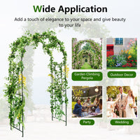 220CM Garden Arch Arbor Trellis for Climbing Plants Roses Vines