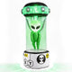 225cm Halloween Inflatable Alien Halloween Blow Up Alien Outdoor Decoration