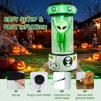 225cm Halloween Inflatable Alien Halloween Blow Up Alien Outdoor Decoration