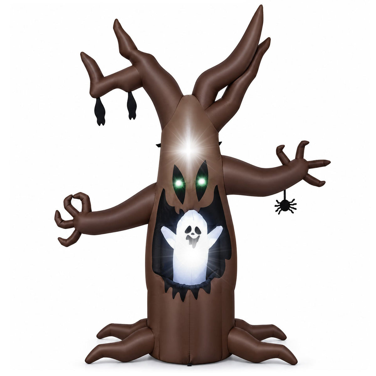 Giantex 240cm Halloween Inflatable Tree with Animated Popping Ghost