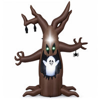 Giantex 240cm Halloween Inflatable Tree with Animated Popping Ghost