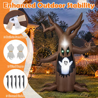 Giantex 240cm Halloween Inflatable Tree with Animated Popping Ghost