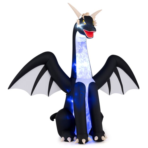 244cm Tall Halloween Inflatables Ice Dragon Outdoor Decoration for Holiday Decor