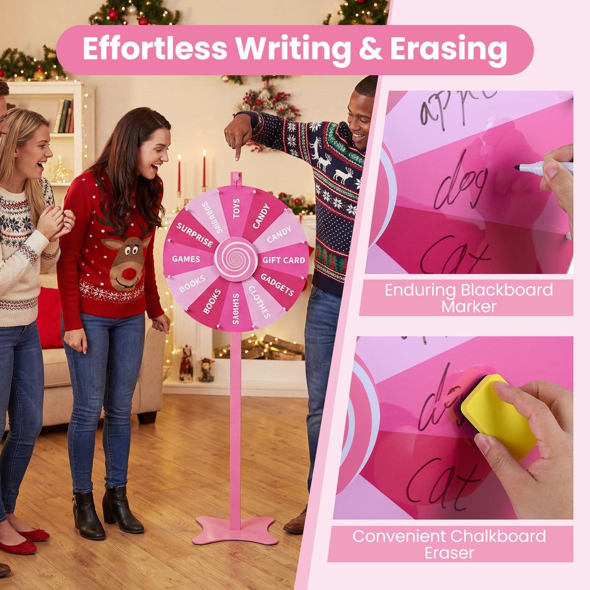 60 CM Prize Wheel Tabletop or Floor Standing Spinning Prize Wheel