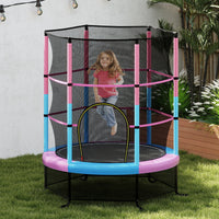 Kid Round Trampoline, 4.5ft Children Outdoor & Indoor Jumping Bed