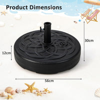 Round Fillable Umbrella Base Stand for Patio Market Table Umbrella
