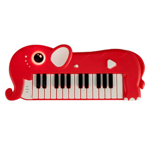 25-Key Kids Piano Keyboard Elephant Shape Toy Digital Piano