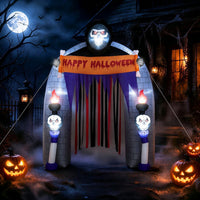 260cm Halloween Haunted Reaper Archway with Built-in LED Lights