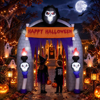 260cm Halloween Haunted Reaper Archway with Built-in LED Lights