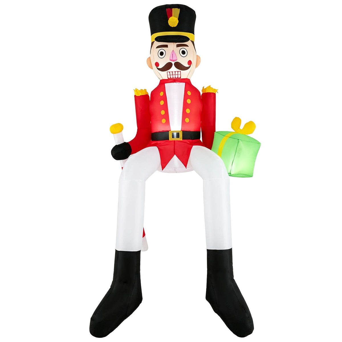 265cm Inflatable Christmas Nutcracker Hanging Decoration for Holiday Decor