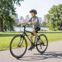 26 Inch Mountain Bike with All-terrain Rubber Wheels and Dual Brakes for Adults and Teens