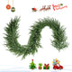 270cm Pre-lit Artificial Cypress Christmas Garland with 50 Warm-White LED Lights and 130 Branch Tips