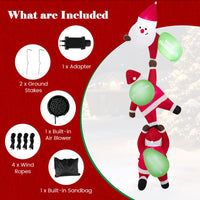280cm Hanging Christmas Inflatable Indoor Outdoor Decoration for Holiday Decor