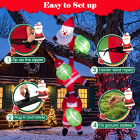 280cm Hanging Christmas Inflatable Indoor Outdoor Decoration for Holiday Decor