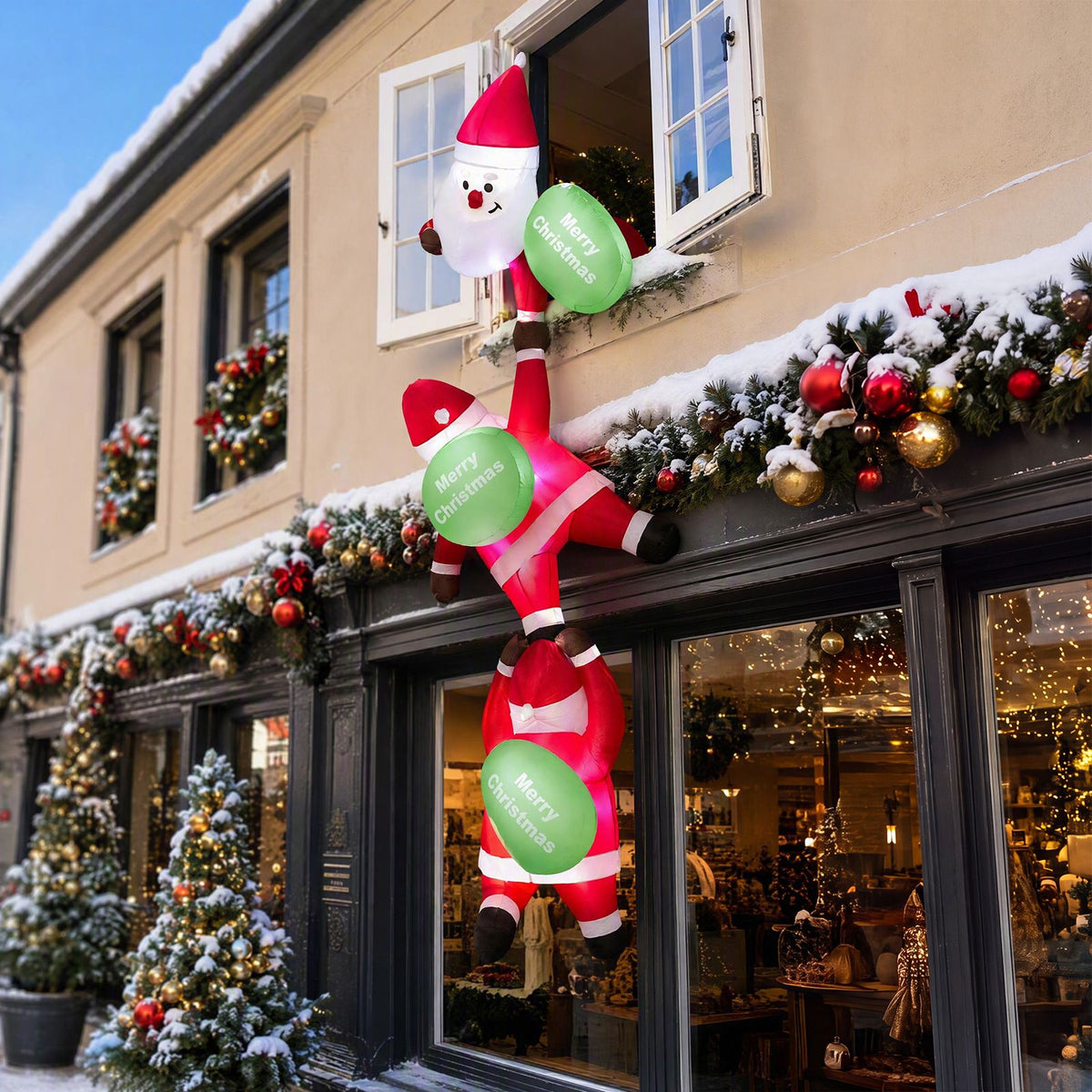 280cm Hanging Christmas Inflatable Indoor Outdoor Decoration for Holiday Decor