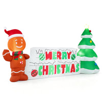 290cm Long Inflatable Merry Christmas Sign Outdoor Decoration for Holiday Decor