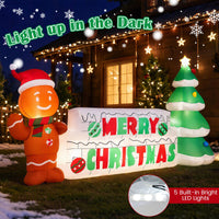 290cm Long Inflatable Merry Christmas Sign Outdoor Decoration for Holiday Decor