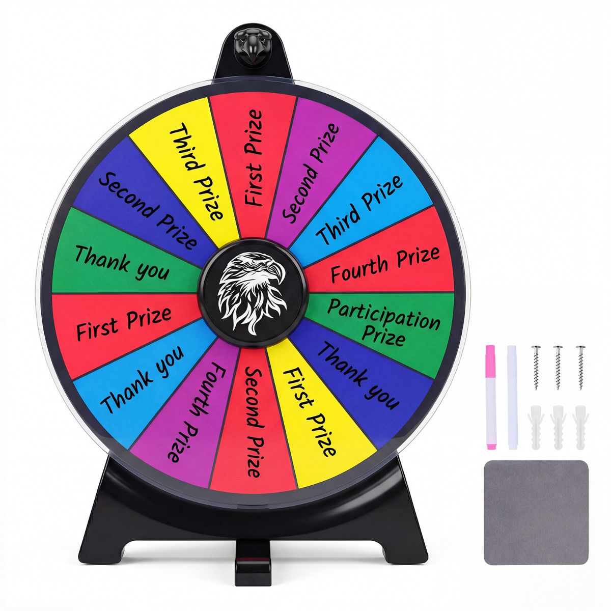 29CM/ 50 CM Spinning Prize Wheel with Blackboard Marker for Prizes