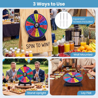 29CM/ 50 CM Spinning Prize Wheel with Blackboard Marker for Prizes