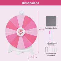 29CM/ 50 CM Spinning Prize Wheel with Blackboard Marker for Prizes