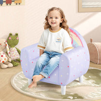 Kids Sofa Toddler Upholstered Armchair Unicorn Children Reading Chair