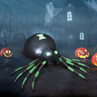 1.8M Halloween Inflatable Spider w/ LED Lights & Powerful Blower