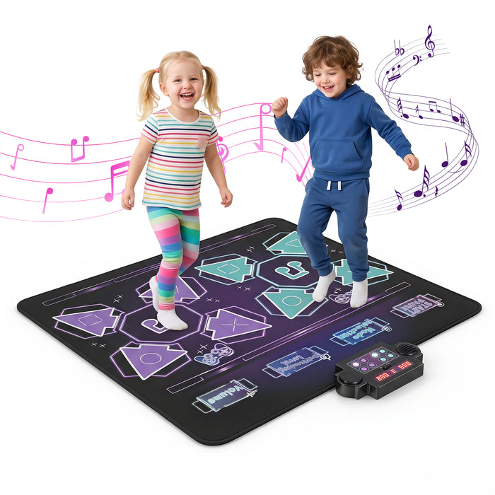 Dance Mat for Kids, Electronic Dancing Challenge Playmat with 4 Modes