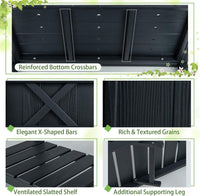 HIPS Raised Garden Bed, Poly Wood Elevated Planter Box w/Legs