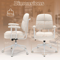 Upholstered Task Chair Adjustable Swivel Chair