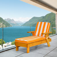 Kids Outdoor Chaise Lounge, Patio Wood Lounge Chair