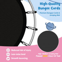 Kid Round Trampoline, 4.5ft Children Outdoor & Indoor Jumping Bed