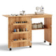 Giantex Folding Sewing Table w/Storage