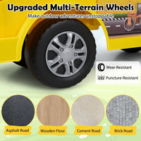 2-in-1 Ride on Excavator with Detachable Trailer Kids Digging Bulldozer with Shovel