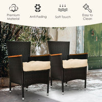 2 Pieces 53 x 53 CM Patio Chair Seat Cushions for Indoor and Outdoor