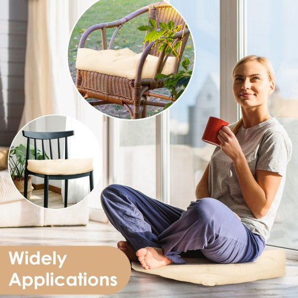 2 Pieces 53 x 53 CM Patio Chair Seat Cushions for Indoor and Outdoor
