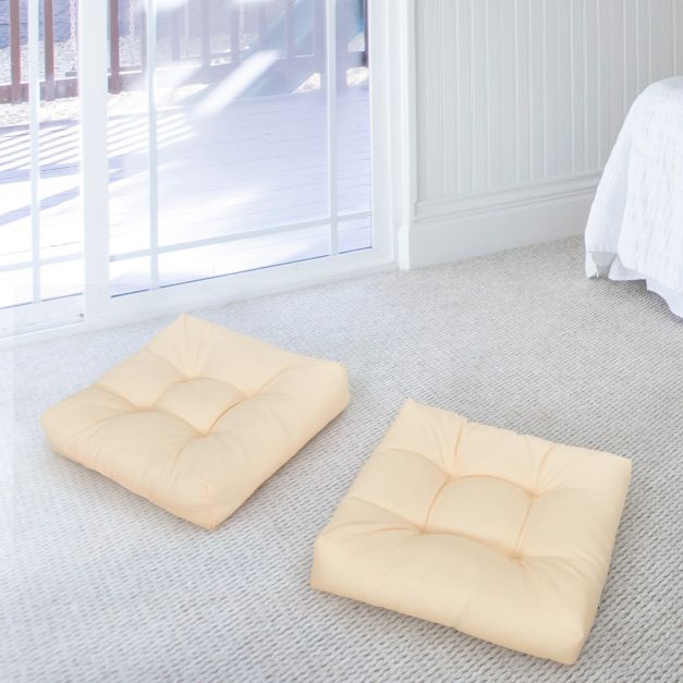 2 Pieces 53 x 53 CM Patio Chair Seat Cushions for Indoor and Outdoor