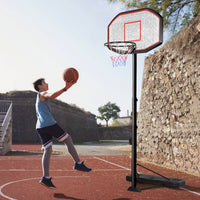 2m-3m Height Adjustable Basketball Hoop Stand System with Wheels