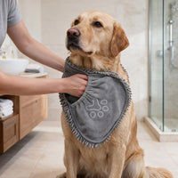 3-Piece Microfiber Dog Towel Set with Mitt Highly Absorbent