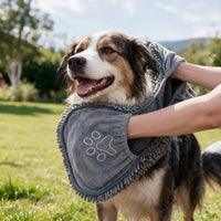 3-Piece Microfiber Dog Towel Set with Mitt Highly Absorbent