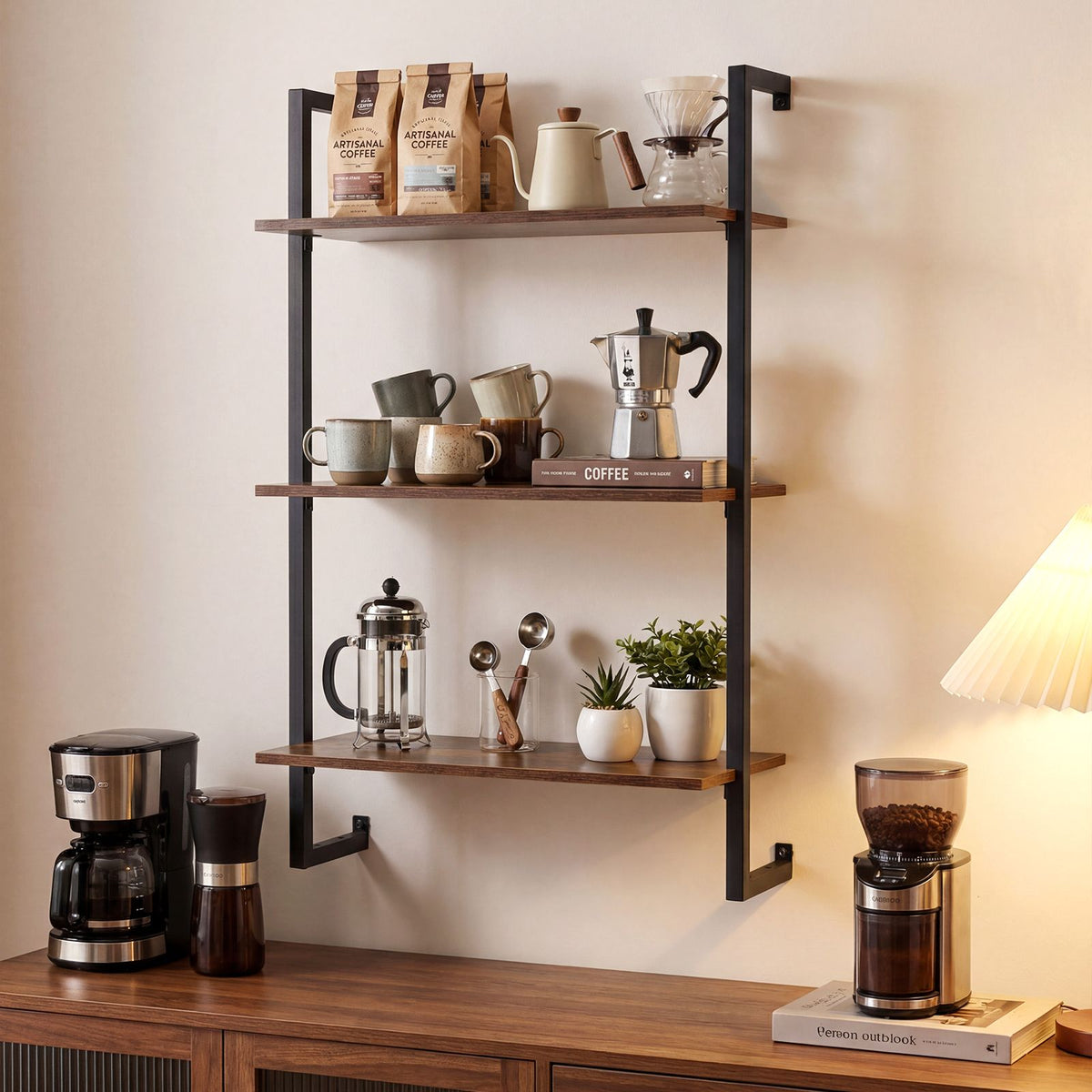3-Tier Floating Shelf for Wall