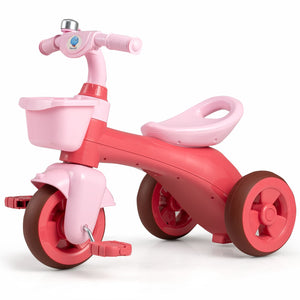 3-Wheel Children Balance Bike with Ergonomic Seat and Non-slip Handle