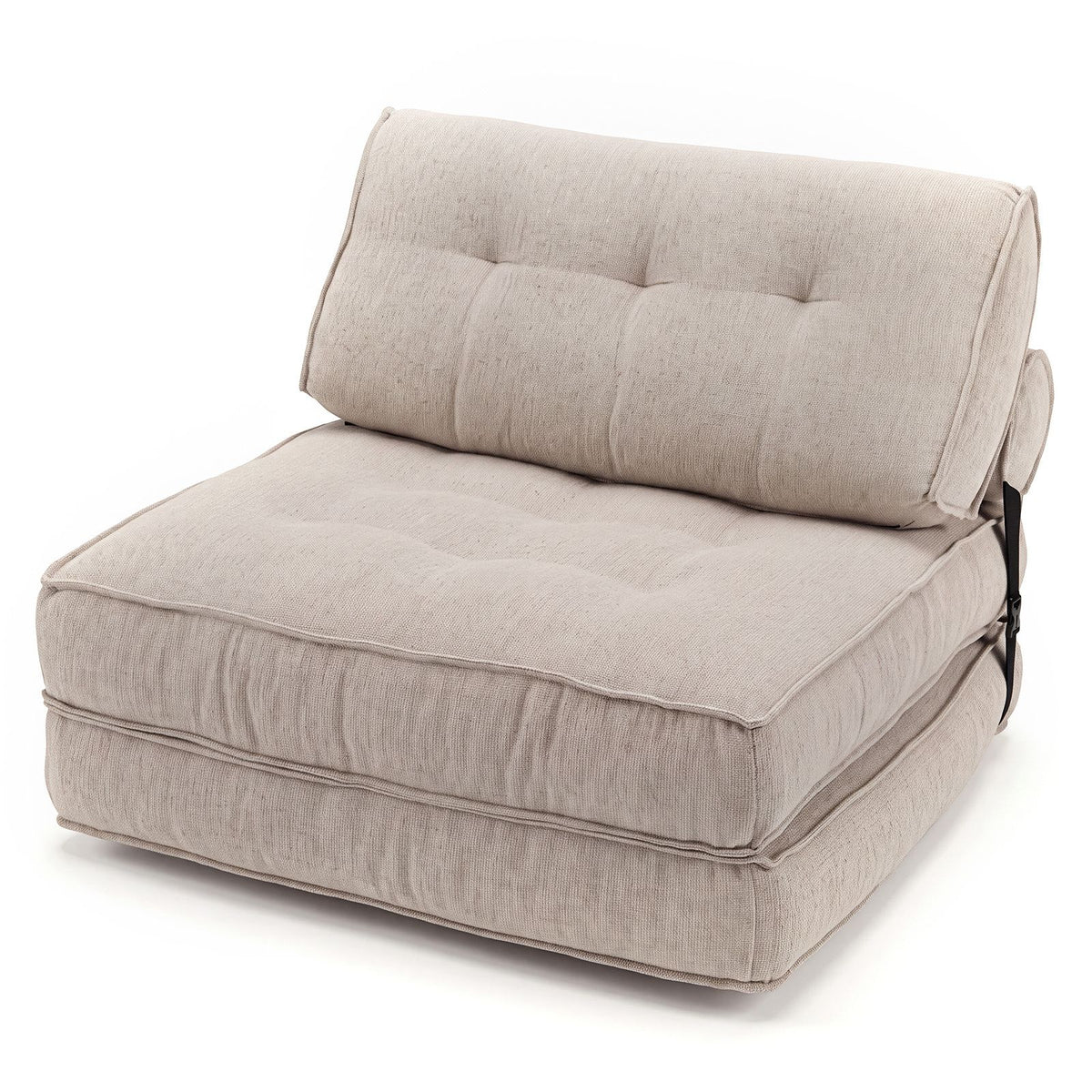 3-in-1 Folding Sofa Bed with Bolster and Pillow Convertible Sleeper Chair