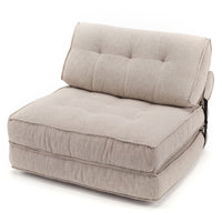3-in-1 Folding Sofa Bed with Bolster and Pillow Convertible Sleeper Chair